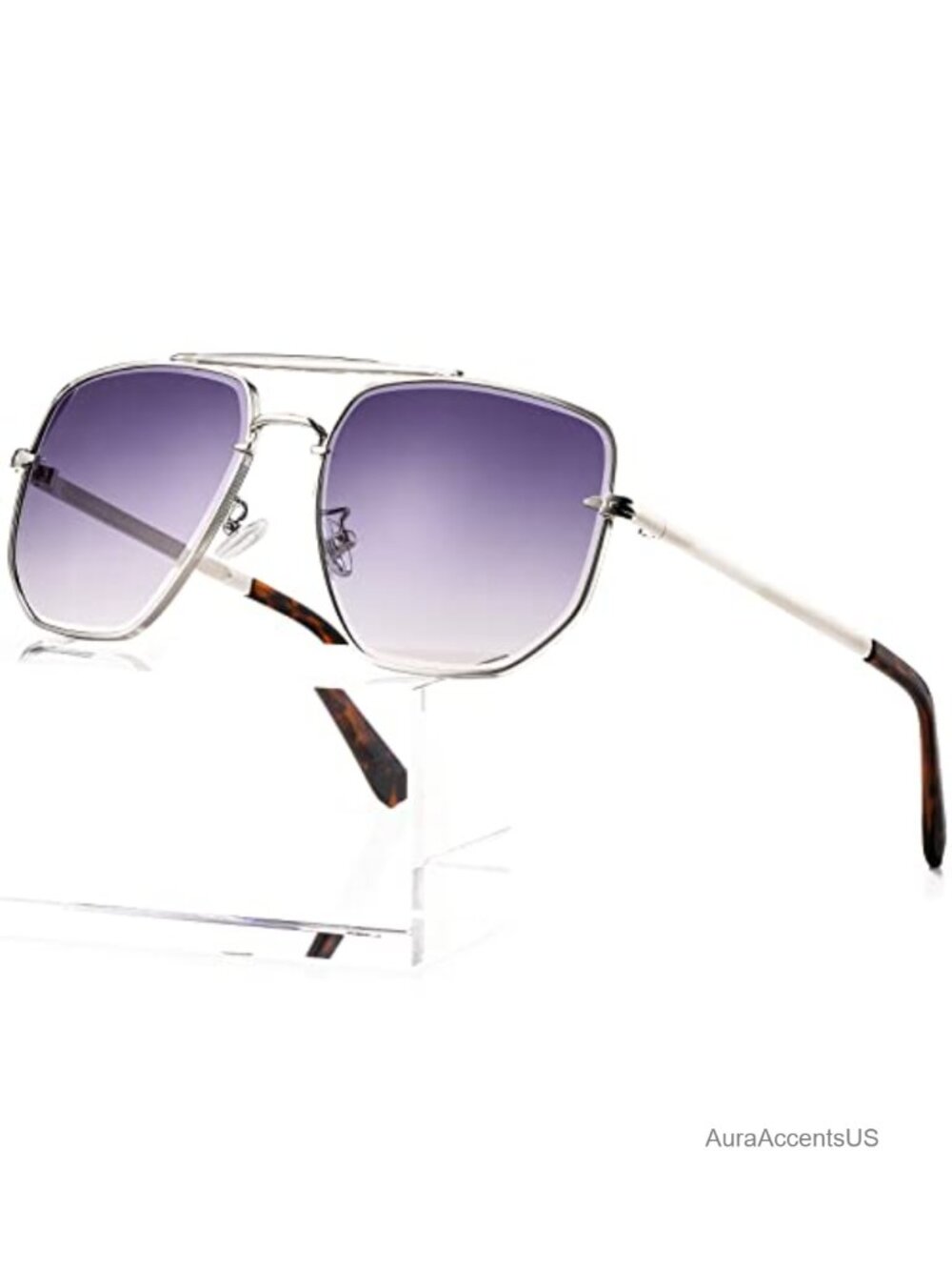 Oversized Square Aviator Sunglasses UV400 Gradient Pilot Shades Unisex